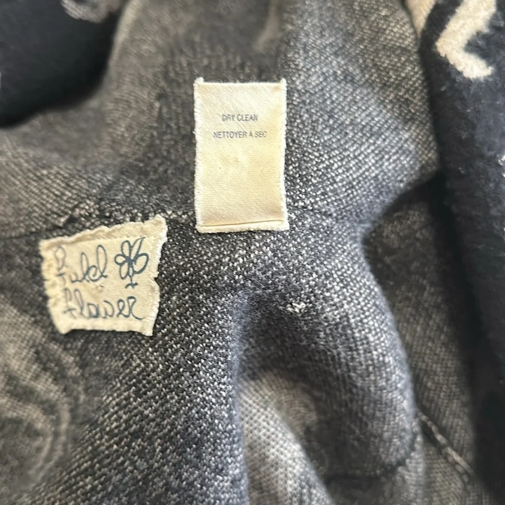 Anthropologie Field Flower Sedona Horse Lambswool Cardigan Hoodie - Picture 7 of 7
